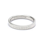 Tiffany & Co. // Platinum Flat Band Ring // Ring Size: 7 // Store Display