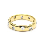 Tiffany & Co. // Platinum + 18k Yellow Gold Dots Diamond Ring // Ring Size: 5.5 // Store Display
