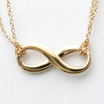 Tiffany & Co. // 18k Rose Gold Infinity Double Chain Necklace // 15.74" // Store Display