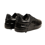 Wax Dipped Low Top Sneakers // Black (Euro: 37)