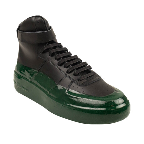 High Top Wax Dip Sneakers // Black (Euro: 37)