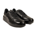 Wax Dipped Low Top Sneakers // Black (Euro: 44)