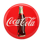 Coca-Cola High-Gloss Metal Button Sign