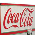 Coca-Cola Pause & Refresh Embossed Metal Wall Thermometer