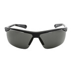 Nike Men's Tailwind Sunglasses // Shiny Black + White + Gray