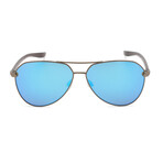Nike Unisex City Aviator Sunglasses // Pewter + Gray-Turquoise