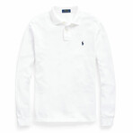 Long Sleeve Polo Shirt // White (L)