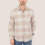 Harrison Oversize Flannel Shirt // Beige (S)