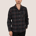 Jay Oversize Flannel Shirt // Black + Tile (S)