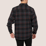 Jay Oversize Flannel Shirt // Black + Tile (S)