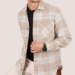 Harrison Oversize Flannel Shirt // Beige (S)