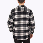 Jason Oversize Flannel Shirt // Black + White (XL)