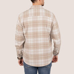 Harrison Oversize Flannel Shirt // Beige (S)