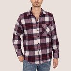 Harry Oversize Flannel Shirt // White (M)