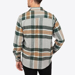 Mick Oversize Flannel Shirt // Gray + Green (S)