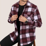 Harry Oversize Flannel Shirt // White (M)