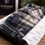 Mason Oversize Flannel Shirt // Brown + Navy (S)