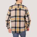 Jayson Oversize Flannel Shirt // Yellow + Black (M)