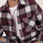 Harry Oversize Flannel Shirt // White (M)