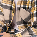 Jayson Oversize Flannel Shirt // Yellow + Black (M)