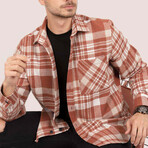 Carl Oversize Flannel Shirt // Tile + White (2XL)