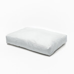 Inside Bundle // Dog Bed + 2 Navy Falcon Toys // Mineral Gray + Navy (XS/S)