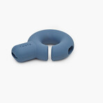 Inside Bundle // Dog Bed + 2 Navy Falcon Toys // Mineral Gray + Navy (XS/S)