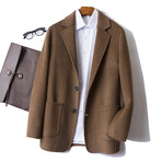 Wool Coat // Brown (XL)