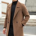 Longline Wool Coat // Brown (2XL)