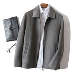 Zip-Up Jacket // Gray (XL)