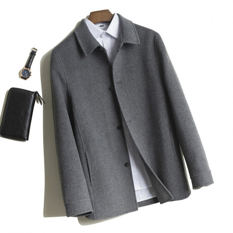 Wool Jacket // Style 2 // Gray (2XL)