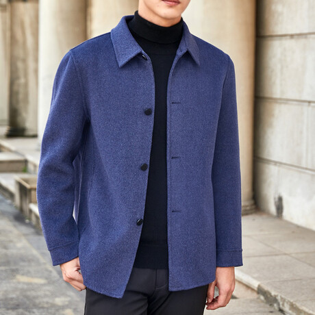 Wool Jacket // Style 2 // Blue (M)