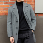 Longline Wool Blazer // Gray (XL)