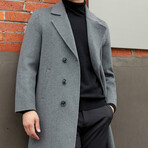Longline Wool Blazer // Gray (2XL)