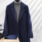 Damon 100% Wool Coats & Jackets // Navy (XL)