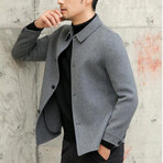 Wool Shirt Jacket // Gray (L)