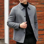 Wool Shirt Jacket // Gray (XL)