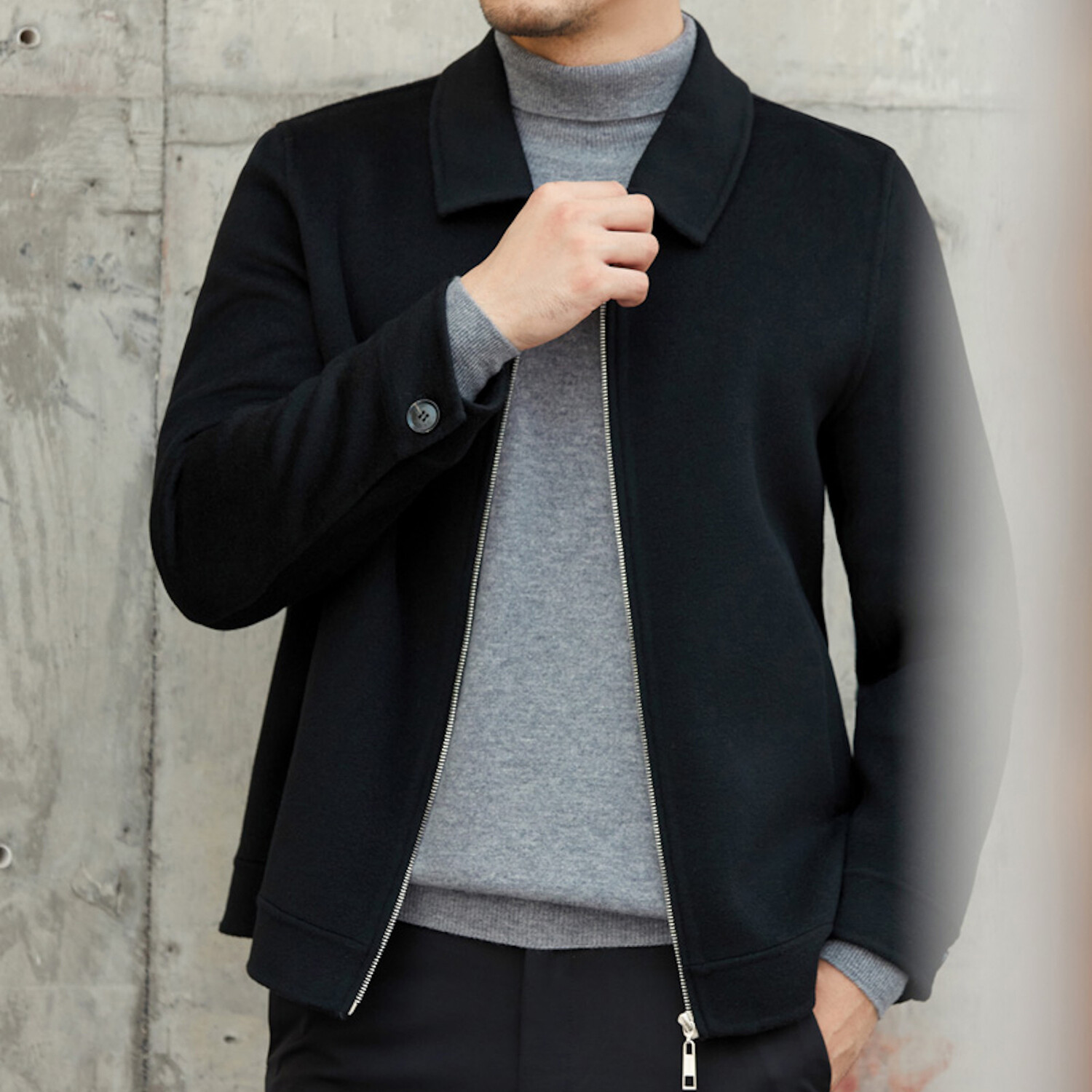 Zip-Up Jacket // Black (M) - Spring Clearance Event - Touch of Modern