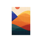 Meditative Mountains Print On Acrylic Glass by Modern Tropical