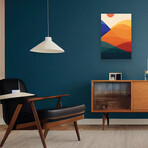 Meditative Mountains Print On Acrylic Glass by Modern Tropical