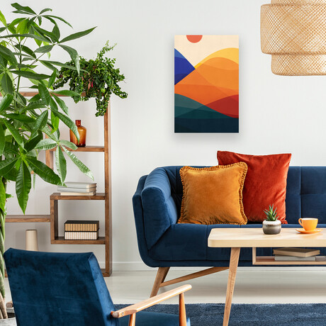 Meditative Mountains  Print On Acrylic Glass by Modern Tropical