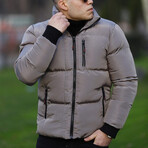 Anthony Waterproof + Windproof Puffer Jacket // Gray (Small)