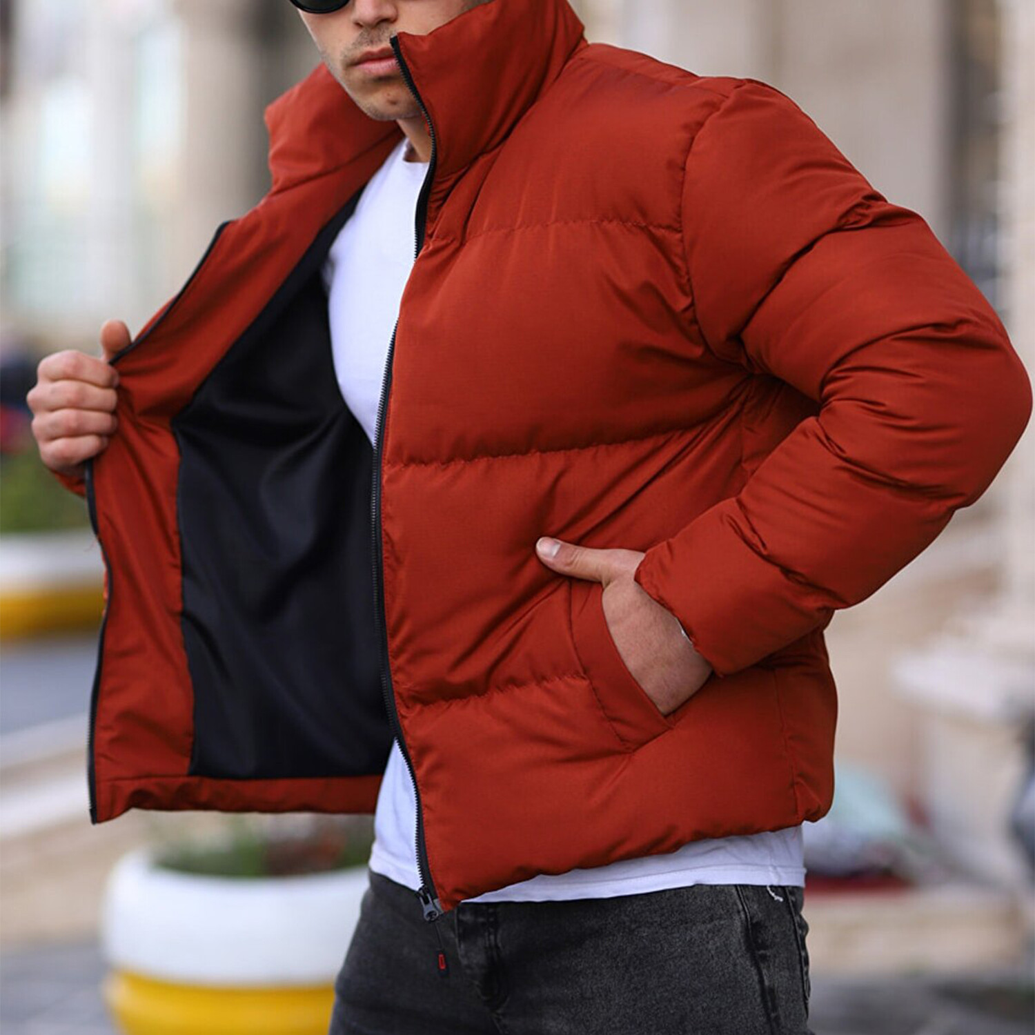Brandon Waterproof + Windproof Puffer Jacket // Tile (Medium) - Divan ...
