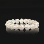 Genuine Clear Quartz Stretch Bracelet // 10mm