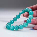 Genuine Gem Amazonite Stretch Bracelet // 12mm