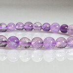 Genuine Lilac Amethyst Stretch Bracelet // 6mm