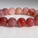 Genuine Peach Moonstone Stretch Bracelet // 10mm