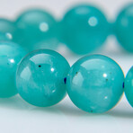 Genuine Gem Amazonite Stretch Bracelet // 12mm