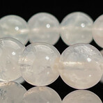 Genuine Clear Quartz Stretch Bracelet // 10mm