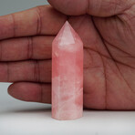 Genuine Polished Medium Rose Quartz Point